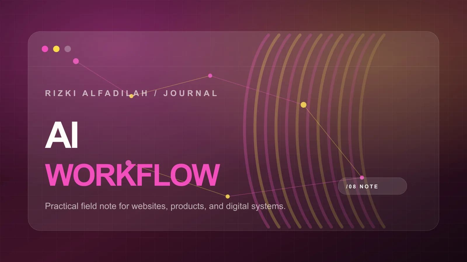 Cara Memakai AI Tools dalam Workflow Website dan Digital Product cover