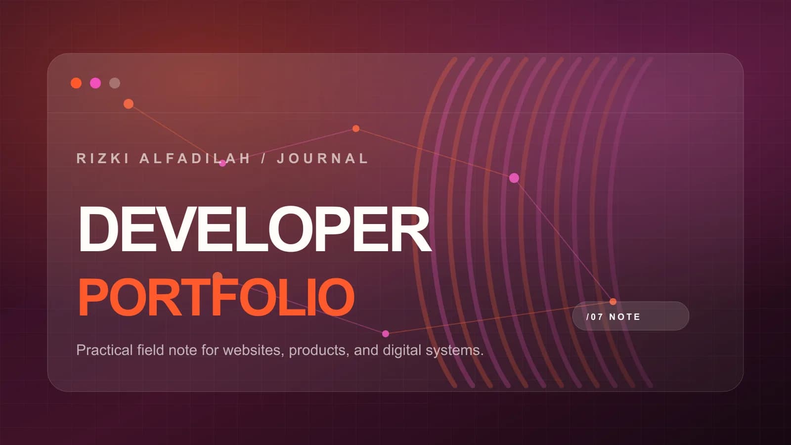 Website Portfolio Developer yang Menjual Kepercayaan, Bukan Hanya CV cover