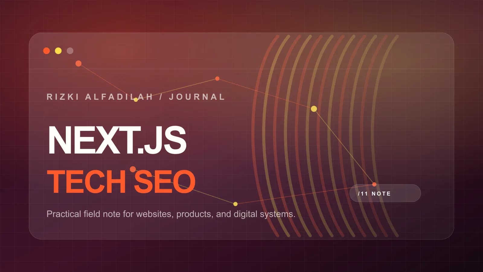 SEO Teknis untuk Website Next.js: Metadata, Sitemap, Schema, dan Performance cover